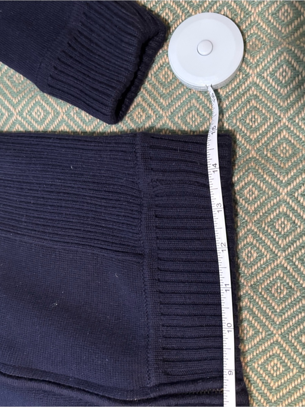 Talbots Navy Ribbed Crew Sweater - Picture 4 of 14